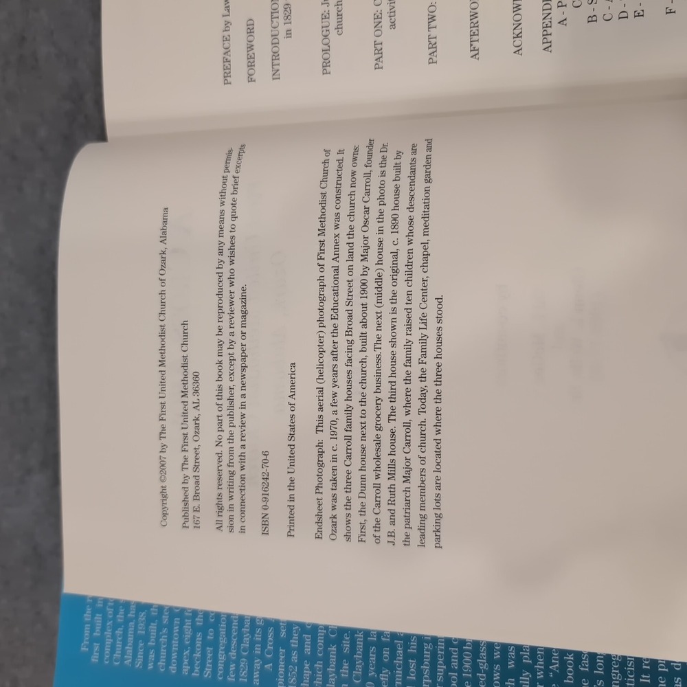 A Cross Above First United Methodist Church Ozark Alabama History 1973 2003 Book - Picture 6 of 7